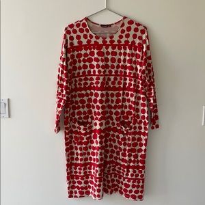 Marimekko Nimla Cotton Jersey Dress Medium